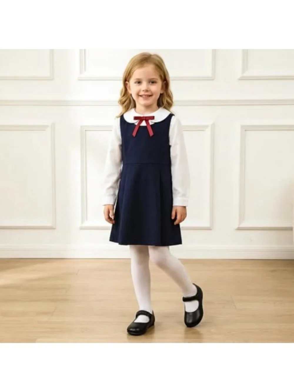 Soft Sole Mary Jane Shoes for Girls - Comfortable Ballerina Flats, Wide Feet